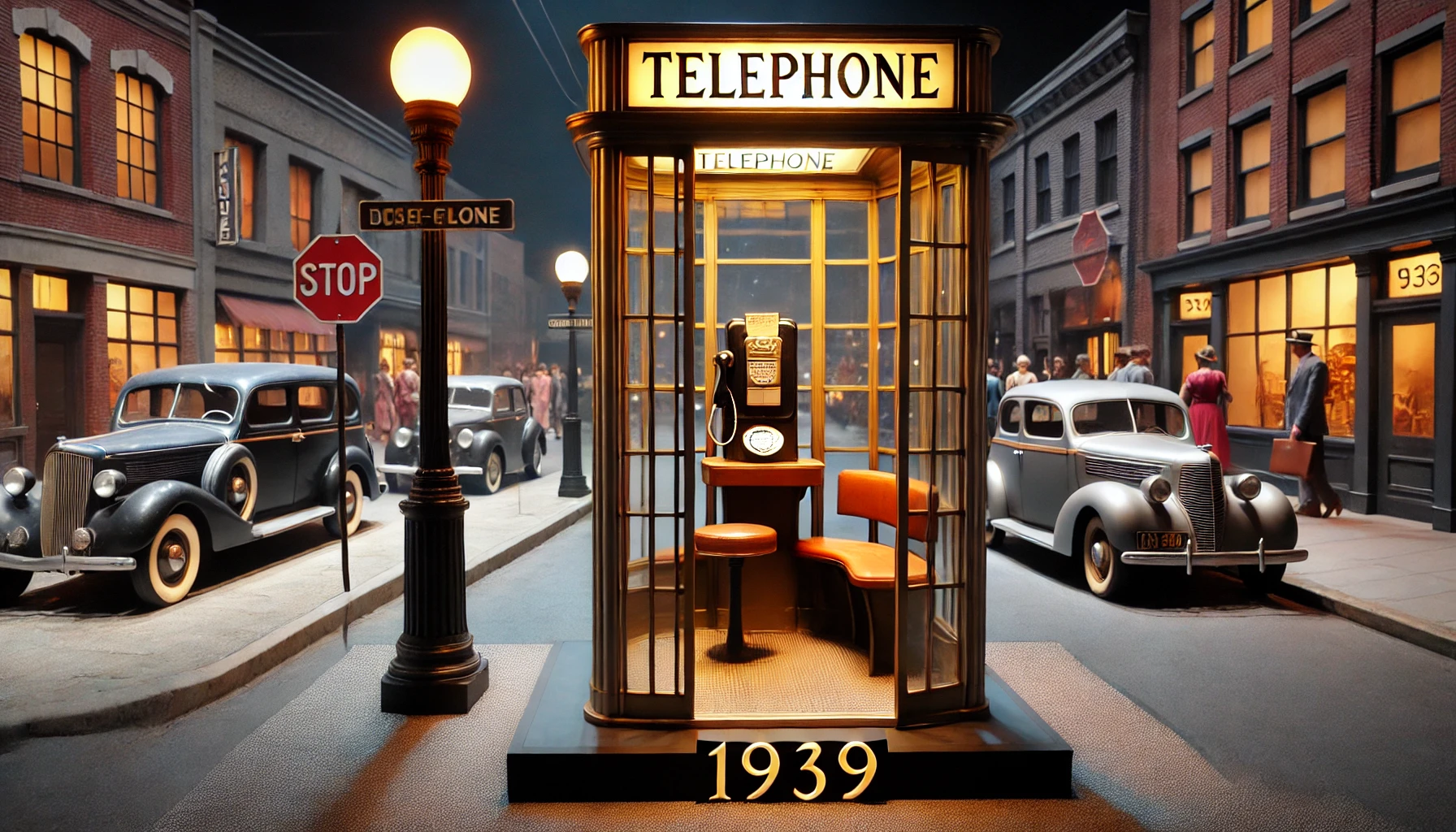 1939s outdoor phone booth