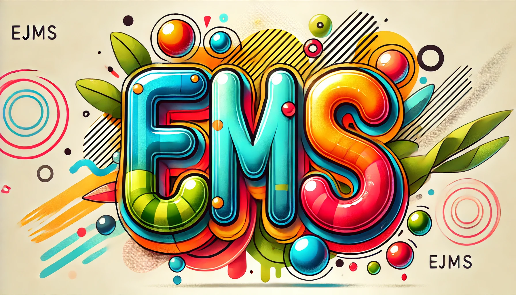 EJMS in Bubble Letter