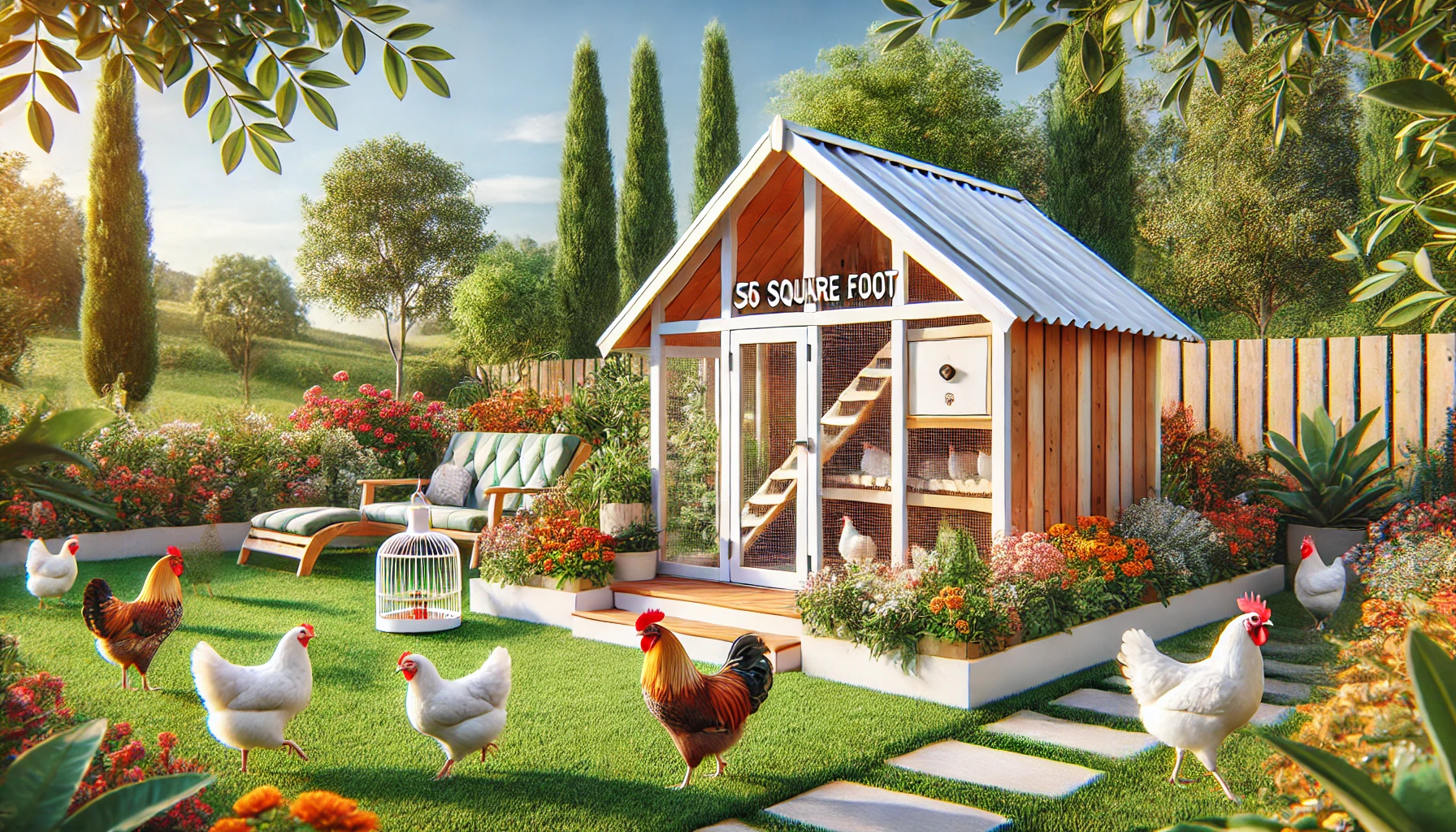 chicken coop aloah 56 square foot