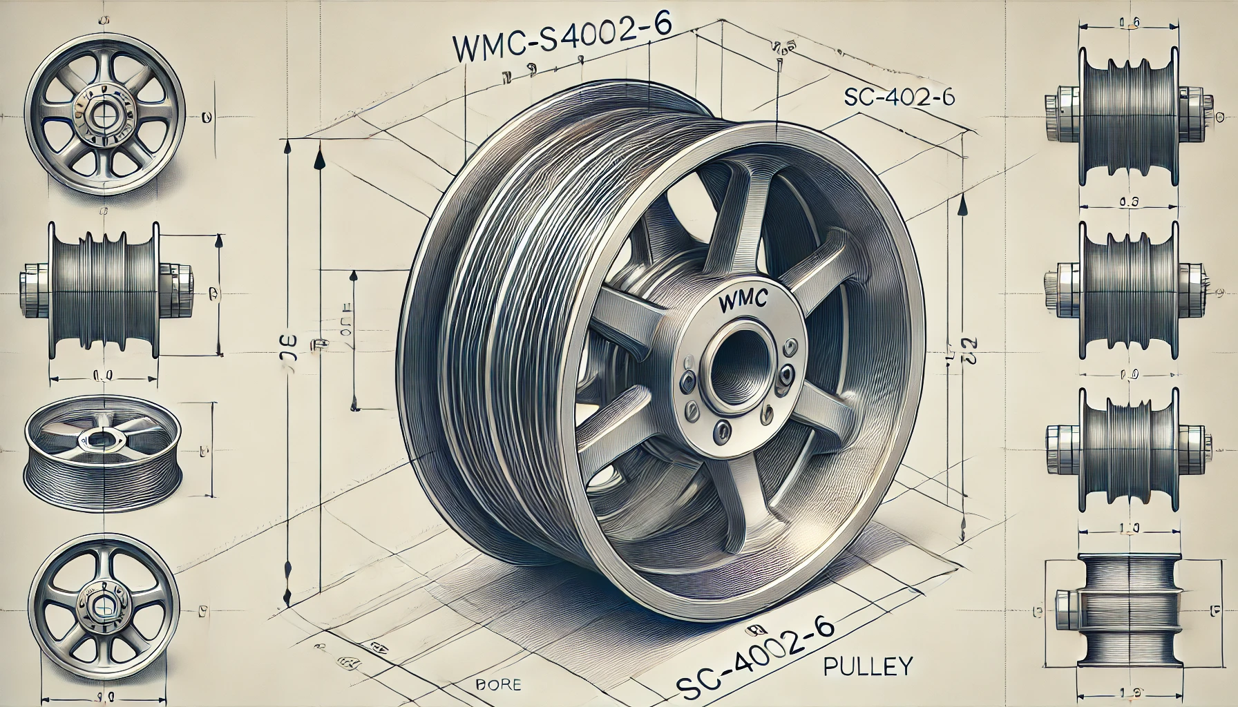 wmc sc-4002-6 pully size